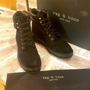 NWT rag & bone Camden Boot  Black Suede